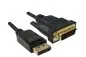 Preview: DINIC DisplayPort Stecker auf DVI-D Stecker, 2m , DVI-D 24+1, schwarz